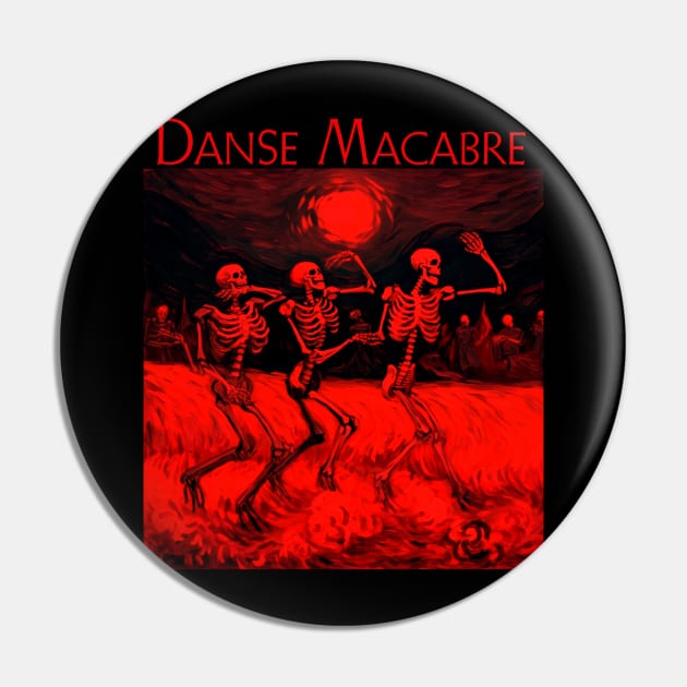 Danse Macabre Red Pin by BarrySullivan