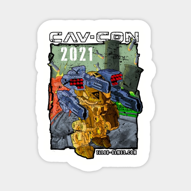 2021 CAV-CON WHITE Magnet by Talon Games
