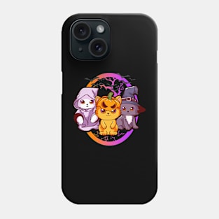 Cats Witch Pumpkin Ghost Graphic Men Kids Women Halloween Phone Case