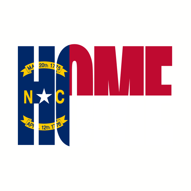 North Carolina Home - State Flag by DonDota