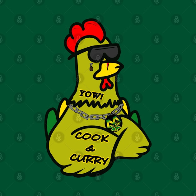 "C.C." the Curry Chicken by Mercy's Merch