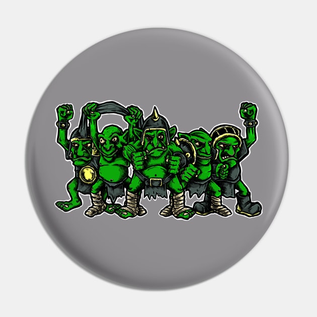 Fantasy Football Goblin Team - Grey Pin by Spevna