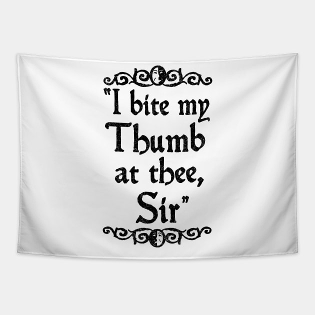 Shakespearean Insults (ACT 4 of 4) Tapestry by LAZYJStudios