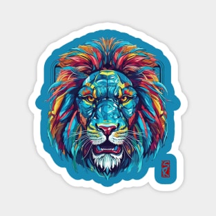 Colorful lion Magnet