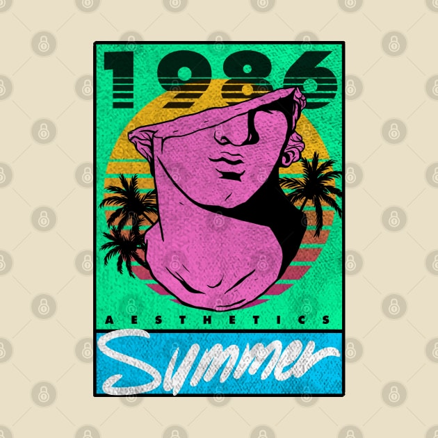 Vaporwave Summer Aesthetics 1986 by A Comic Wizard