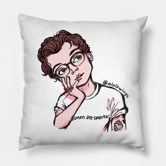 Unblurred version 2 Pillow by alulawings