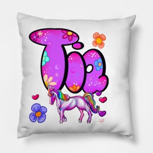 The top 10 best unicorn Personalized Custom Name gift ideas for Tia girls and womenP Pillow