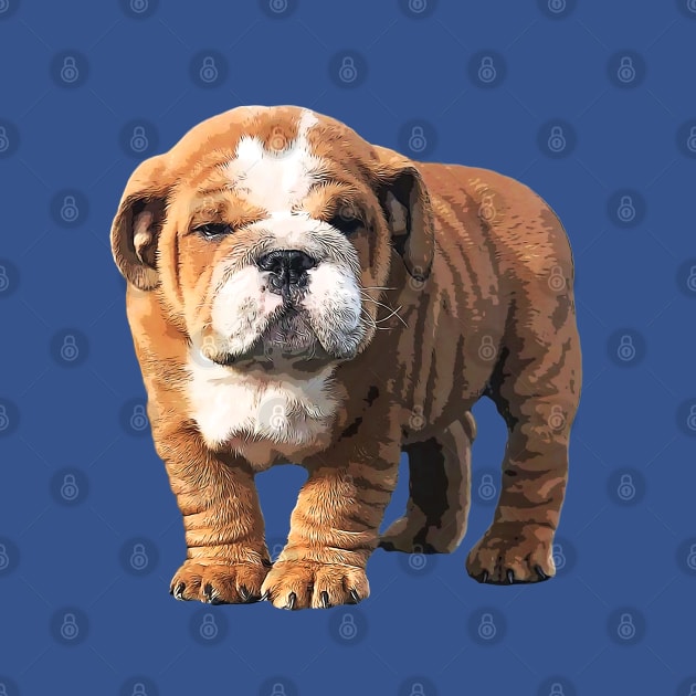 Bulldog Super Cute Puppy Dog by ElegantCat