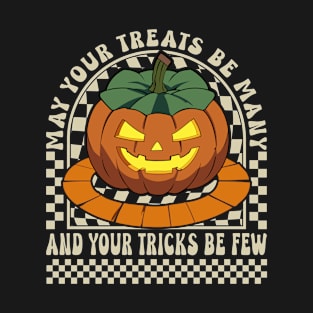 Pumpkin May Your Treats Be Many Halloween T-Shirt