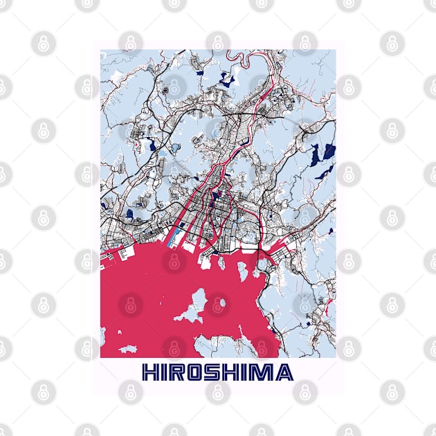 Hiroshima - Japan MilkTea City Map by tienstencil
