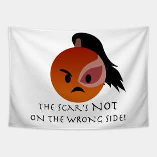 Angry Zuko emoji 2 "The scar's NOT on the wrong side!" Tapestry