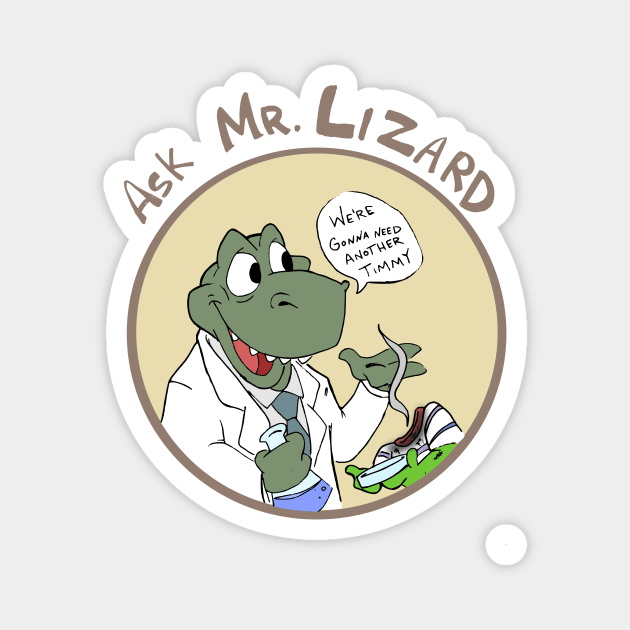 Ask Mr. Lizard Magnet by oria