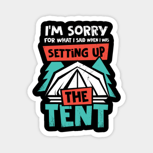 Camping Vacation Tent Campfire Camper Gift Magnet