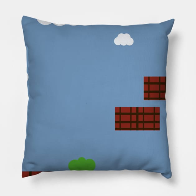 Bricks in the sky Pillow by Clarmeleon