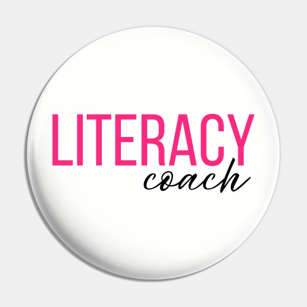 Literacy Coach Pin by RefinedApparelLTD