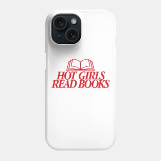 Hot Girls Read Books Red Phone Case