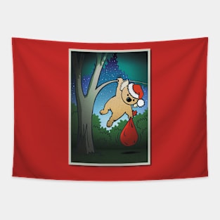 Santa Koala Tapestry