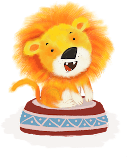 Cartoon Lion / Children illustration Magnet