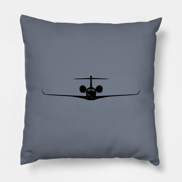 Cessna Citation X - Corporate Business Jet Aircraft Pillow by Vidision Avgeek