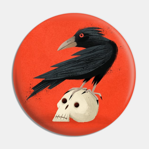 The Crow Pin by Luis San Vicente 