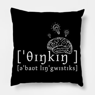 Thinking About Linguistics (in IPA) Pillow