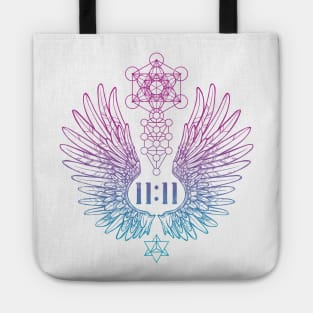 Angel Number 11:11 Sacred Geometry Tote