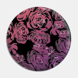 Pink and Purple Peonies Pattern Pin