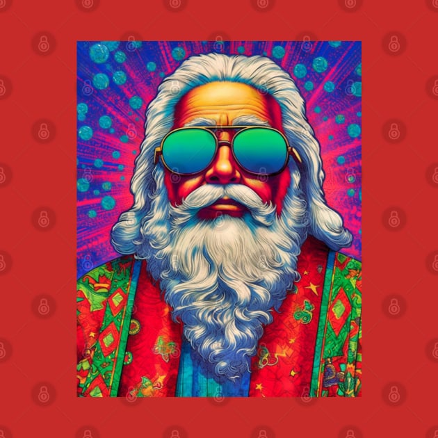 Fiesta Santa: Pop Art Latino Holiday Delight, Latino Santa by Unboxed Mind of J.A.Y LLC 