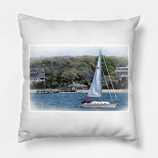 Sailboat In New England Pillow