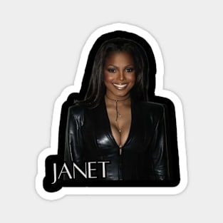 Janet Jackson Graphic Design Magnet