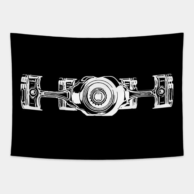 Boxer Motor Tapestry by Explore The Adventure