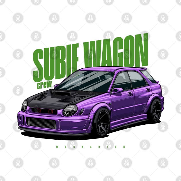 Subie Wagon (purple) by Markaryan