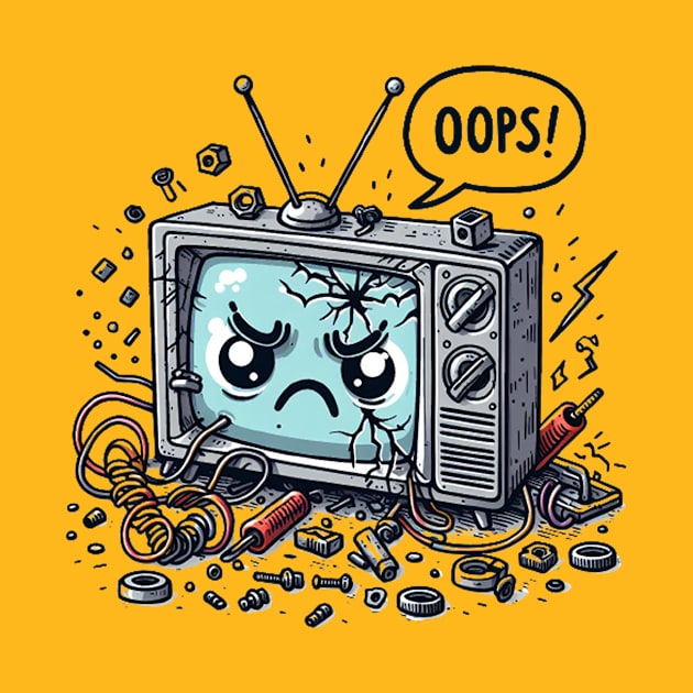 the television is broken by Wowcool