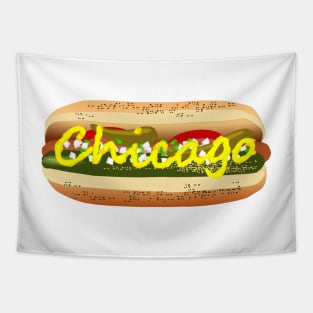 Chicago Hot Dog Tapestry