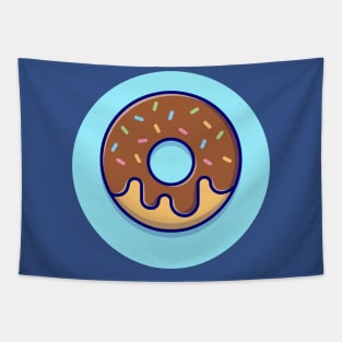 Doughnut Cartoon Vector Icon Illustration (2) Tapestry