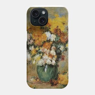 Bouquet of Chrysanthemums by Auguste Renoir Phone Case