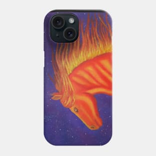 Flaming horse of chaos Phone Case