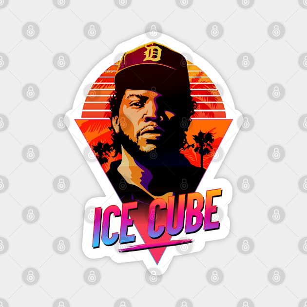 Ice Cube - 80s Magnet by DoctorBlue