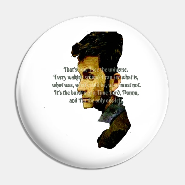 10th Doctor Pin by ClockworkHeart