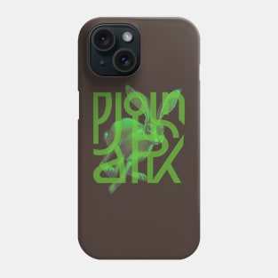 Rabbit (green) Phone Case