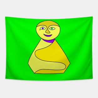 Sunshine yellow Buddha Tapestry