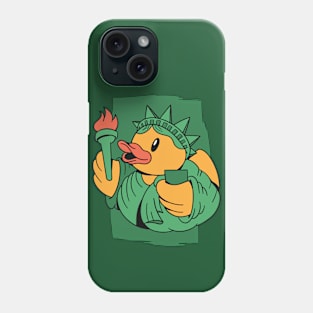 Cute Statue of Liberty Rubber Ducky // Lady Liberty Rubber Duckie Phone Case