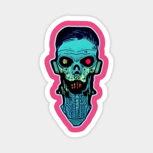 Cyberpunk Frank Halloween Cyborg Magnet