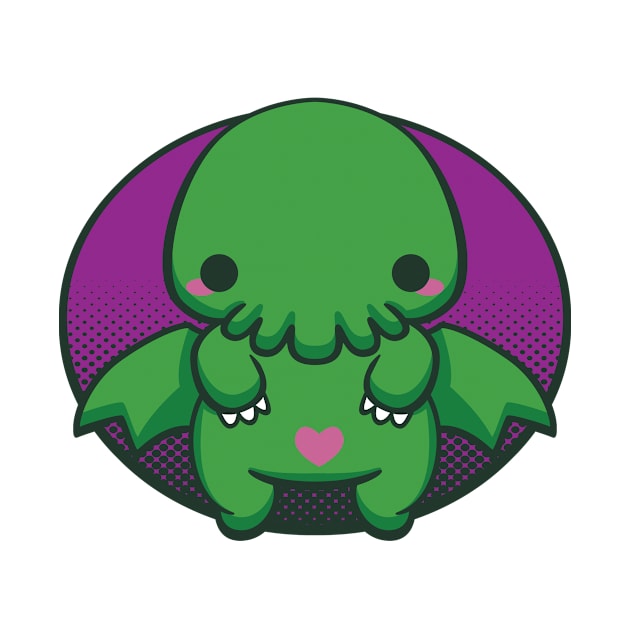 Cute-thulhu by katiewhiteart