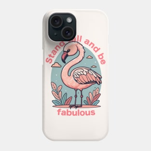 Stand Tall Flamingo Phone Case