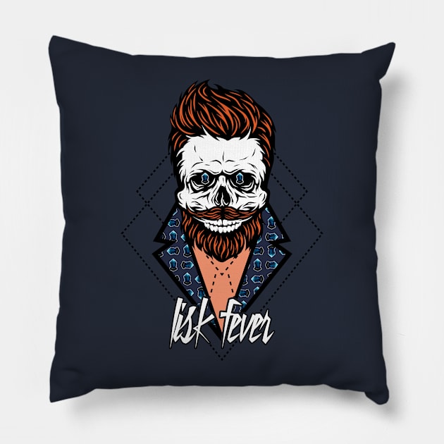 Lisk Fever Pillow by CryptoTextile