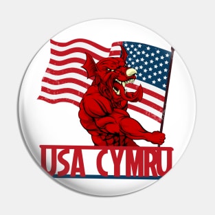 Born in the USA Welsh Roots Pin