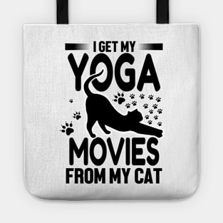 I Get My Yoga Moves From My Cat Tote