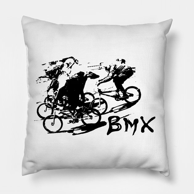 BMX Pillow by rickylabellevie