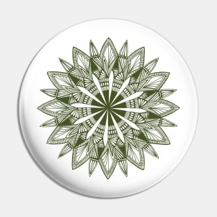 Mandala (green) Pin